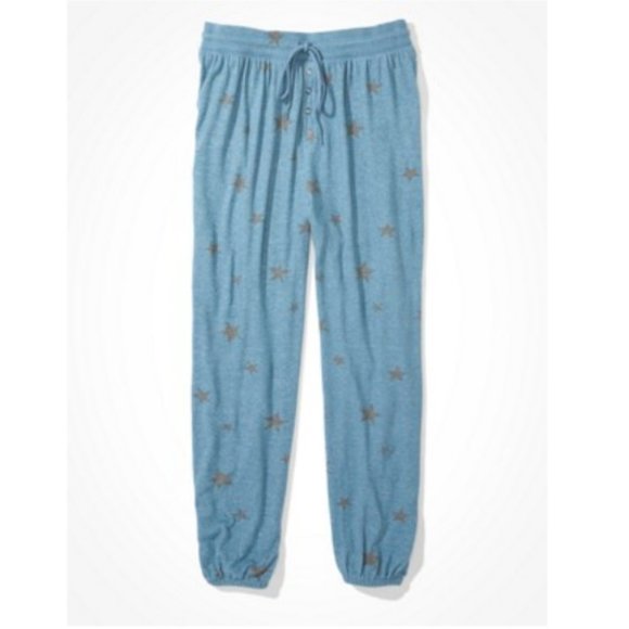 AE Plush Super High-Waisted Boyfriend Jogger Pant - EUC - Picture 1 of 5